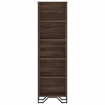  Bookcase Brown Oak 50x31x169 cm Engineered Wood