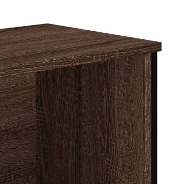  Bookcase Brown Oak 50x31x169 cm Engineered Wood