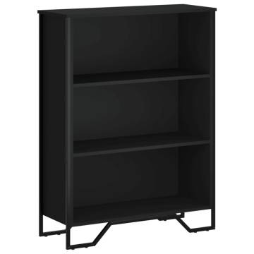  Bookcase Black 80x31x106 cm Engineered Wood