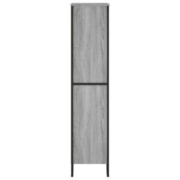  Bookcase Grey Sonoma 80x31x137.5 cm Engineered Wood