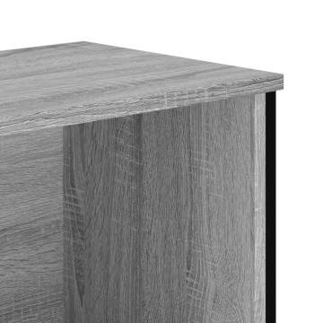  Bookcase Grey Sonoma 80x31x137.5 cm Engineered Wood