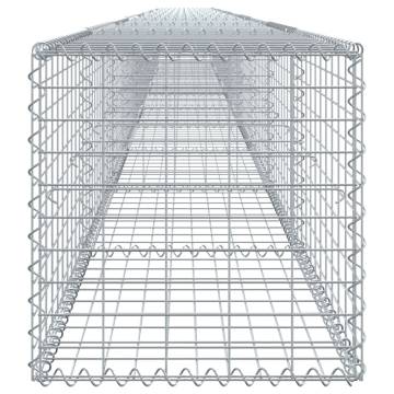  Gabion Basket with Cover 1000x50x50 cm Galvanised Iron