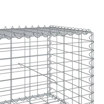  Gabion Basket with Cover 1000x50x50 cm Galvanised Iron