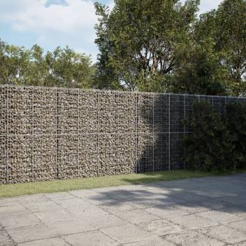  Gabion Basket with Cover 1100x50x200 cm Galvanised Iron