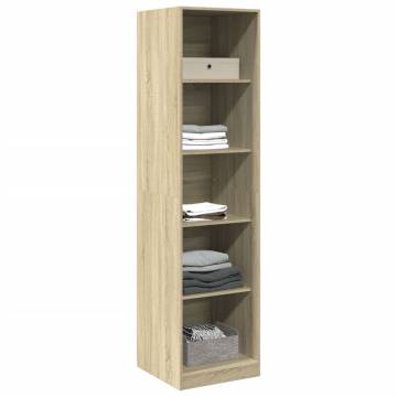  Wardrobe Sonoma Oak 50x50x200 cm Engineered Wood