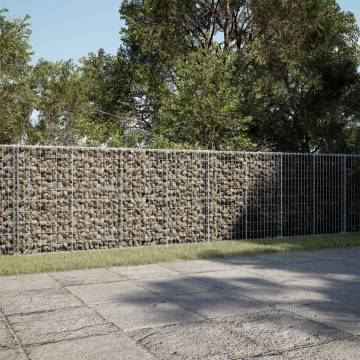  Gabion Basket with Cover 950x100x100 cm Galvanised Iron