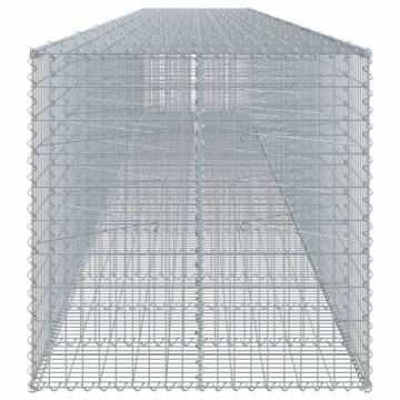  Gabion Basket with Cover 950x100x100 cm Galvanised Iron