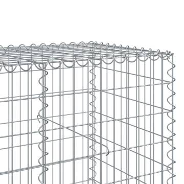  Gabion Basket with Cover 950x100x100 cm Galvanised Iron