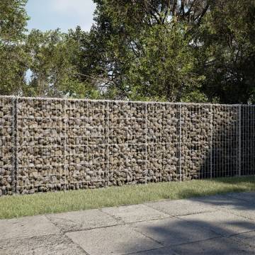  Gabion Basket with Cover 350x100x100 cm Galvanised Iron