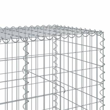  Gabion Basket with Cover 350x100x100 cm Galvanised Iron