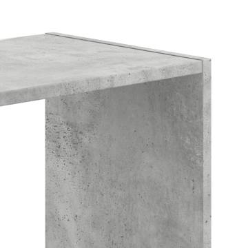  Bookcase Concrete Grey 102x32x102 cm Engineered Wood