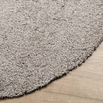  Shaggy Rug PAMPLONA High Pile Modern Beige Ø 280 cm