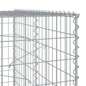  Gabion Basket with Cover 350x100x200 cm Galvanised Iron