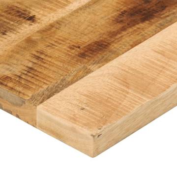  Table Top 160x20x3.8 cm Rectangular Solid Wood Rough Mango