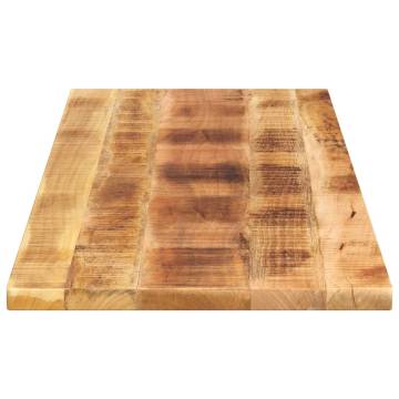  Table Top 140x60x1.5 cm Rectangular Solid Wood Rough Mango