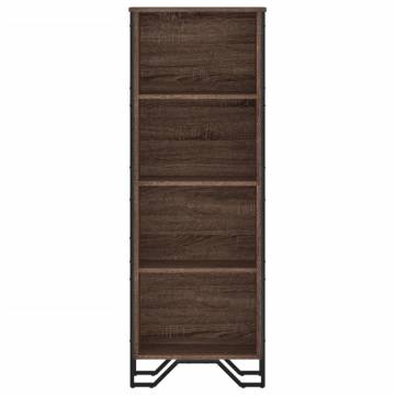  Bookcase Brown Oak 50x31x137.5 cm Engineered Wood