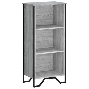  Bookcase Grey Sonoma 50x31x106 cm Engineered Wood