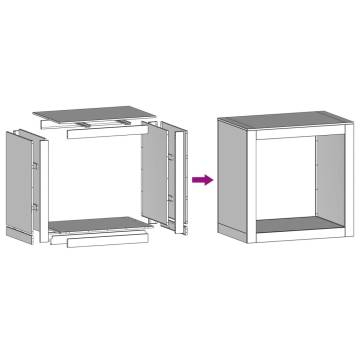  Firewood Rack 60x40x60 cm Stainless Steel