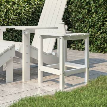 Garden Adirondack Table White 38x38x46 cm HDPE