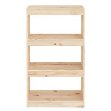 Book Cabinet/Room Divider 60x30x103.5 cm Solid Wood Pine