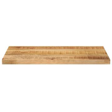  Table Top 60x20x2.5 cm Rectangular Solid Wood Rough Mango