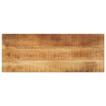  Table Top 80x30x3.8 cm Rectangular Solid Wood Rough Mango