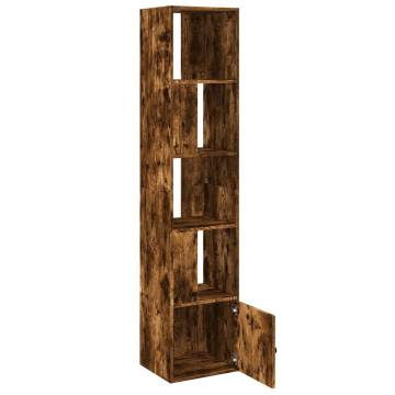  Bookcase Smoked Oak 40x36x189 cm Engineered Wood