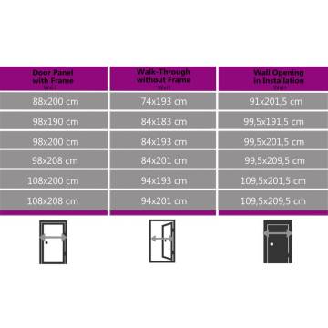  Front Door Anthracite 98x208 cm