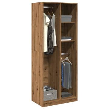  Wardrobe Artisian Oak 80x50x200 cm Engineered Wood