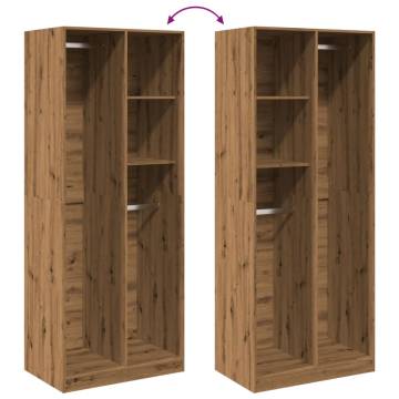  Wardrobe Artisian Oak 80x50x200 cm Engineered Wood