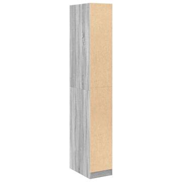  Wardrobe Grey Sonoma 30x50x200 cm Engineered Wood