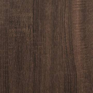  Wardrobe Brown Oak 80x50x200 cm Engineered Wood