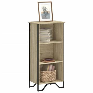  Bookcase Sonoma Oak 50x31x106 cm Engineered Wood