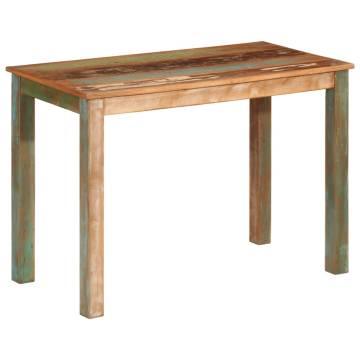  Dining Table 110x55x76 cm Solid Wood Reclaimed