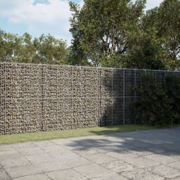  Gabion Basket with Cover 450x100x200 cm Galvanised Iron