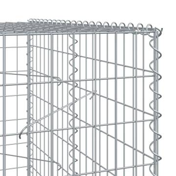  Gabion Basket with Cover 450x100x200 cm Galvanised Iron