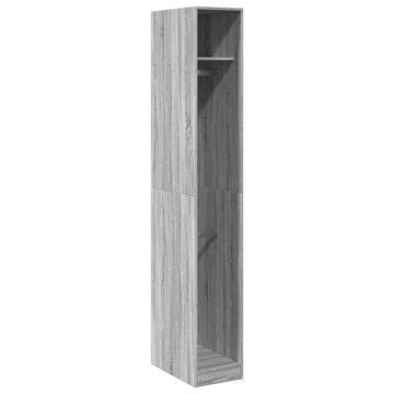  Wardrobe Grey Sonoma 30x50x200 cm Engineered Wood