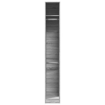  Wardrobe Grey Sonoma 30x50x200 cm Engineered Wood