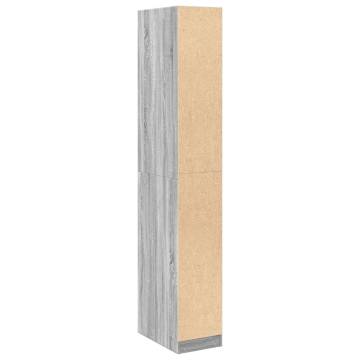  Wardrobe Grey Sonoma 30x50x200 cm Engineered Wood