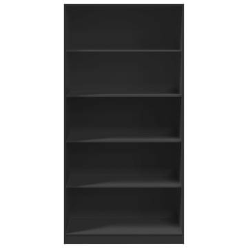  Wardrobe Black 100x50x200 cm Engineered Wood