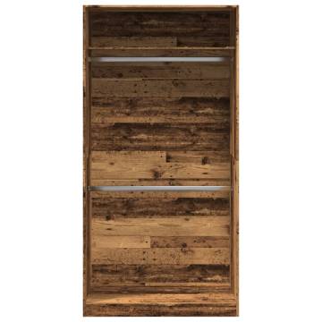  Wardrobe Old Wood 100x50x200 cm Engineered Wood