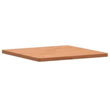 Table Top 60x60x2.5 cm Square Solid Wood Beech