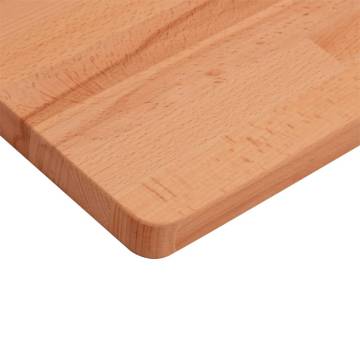 Table Top 60x60x2.5 cm Square Solid Wood Beech