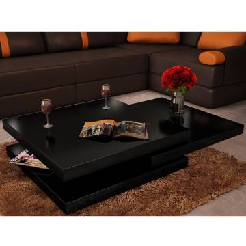  Coffee Table 3 Tiers High Gloss Black