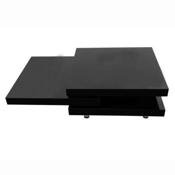  Coffee Table 3 Tiers High Gloss Black