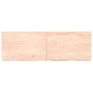 Bathroom Countertop 120x40x(2-4) cm Untreated Solid Wood