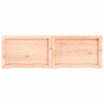 Bathroom Countertop 120x40x(2-4) cm Untreated Solid Wood