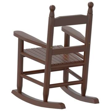  Rocking Chair for Children Brown Solid Wood Poplar