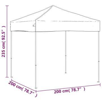  Folding Party Tent Blue 2x2 m