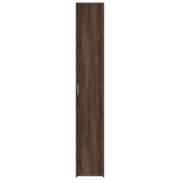  Highboard Brown Oak 30x42.5x185 cm Engineered Wood